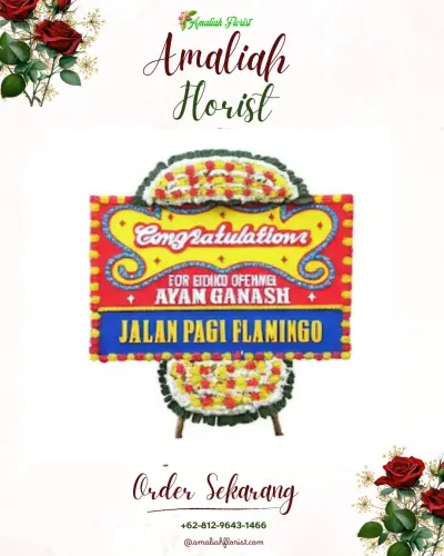 Bunga Papan Congratulation di Wates Kulon